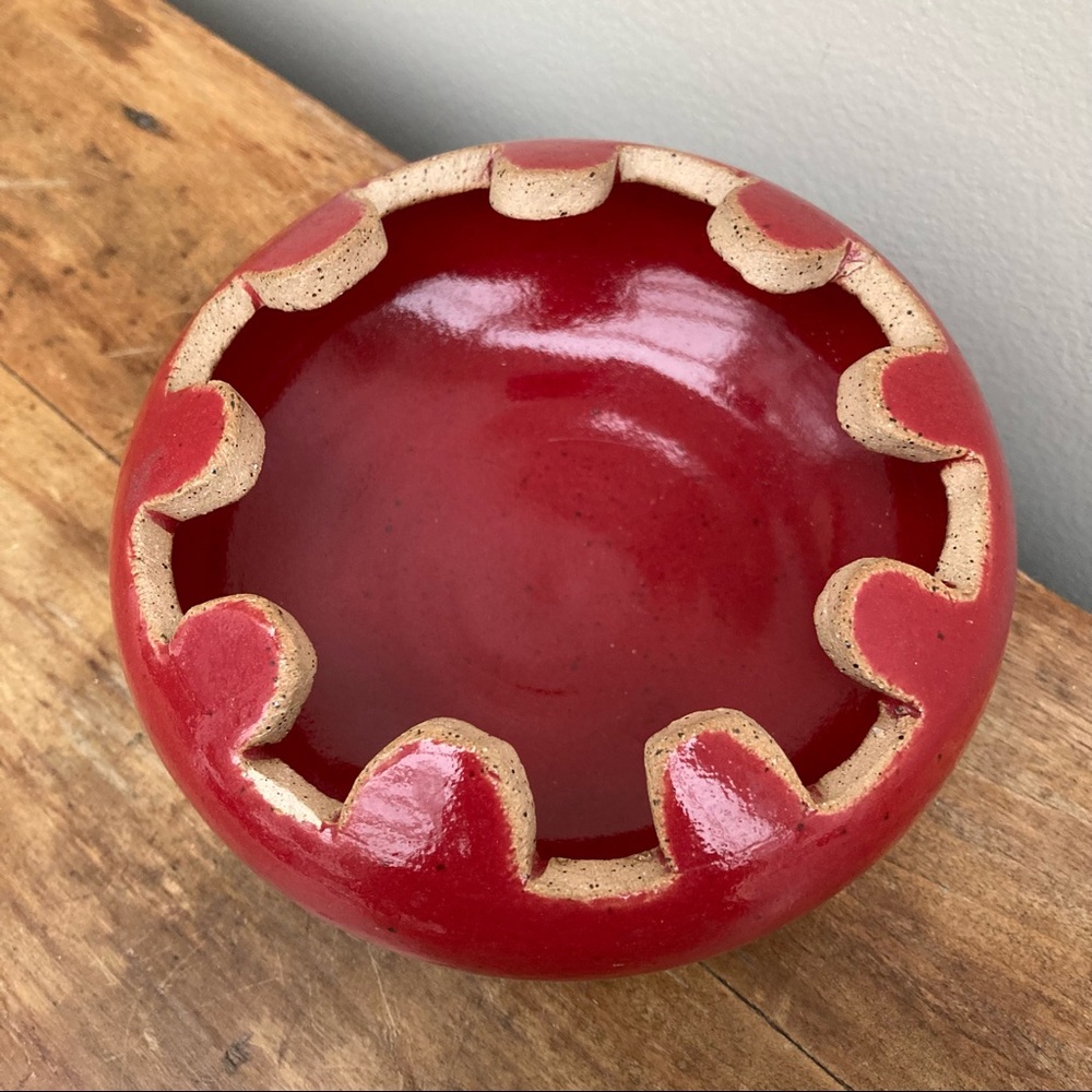 Funky Red Ashtray